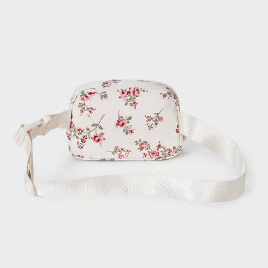 Girls' Floral Belt Crossbody Bag