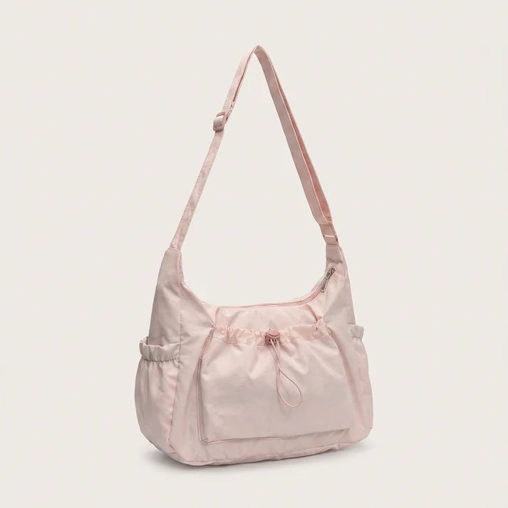 Crossbody Bag - Lightweight Nylon-Polyester, Fits 13" Laptops