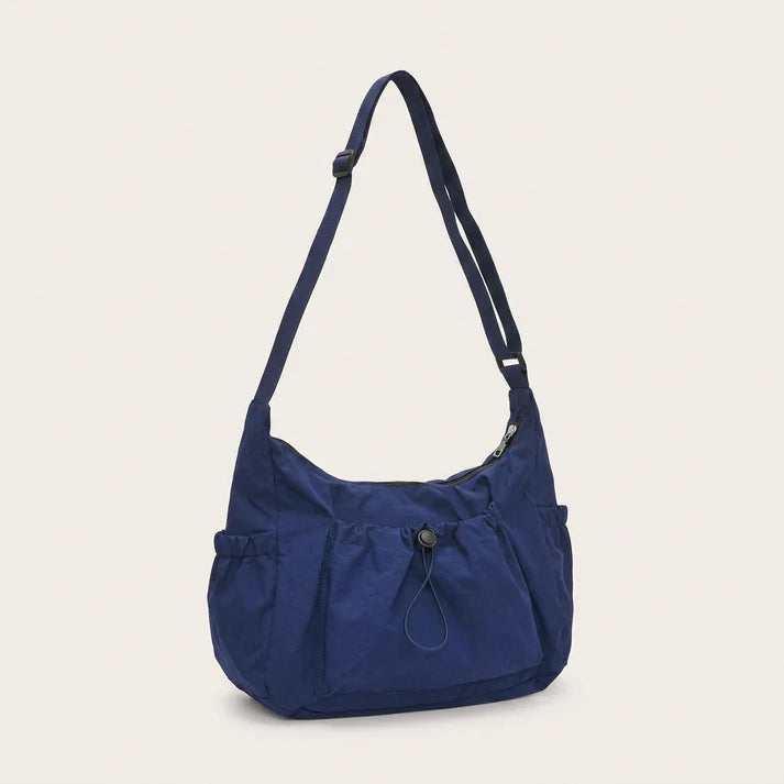 Crossbody Bag - Lightweight Nylon-Polyester, Fits 13" Laptops