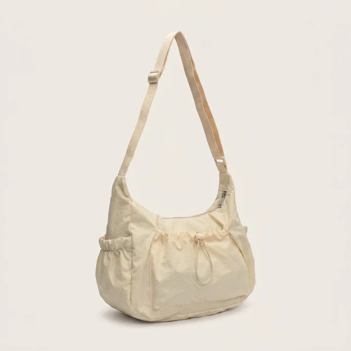 Crossbody Bag - Lightweight Nylon-Polyester, Fits 13" Laptops