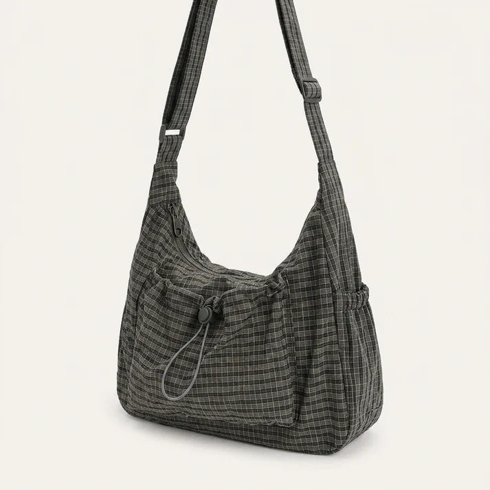Crossbody Bag - Lightweight Nylon-Polyester, Fits 13" Laptops