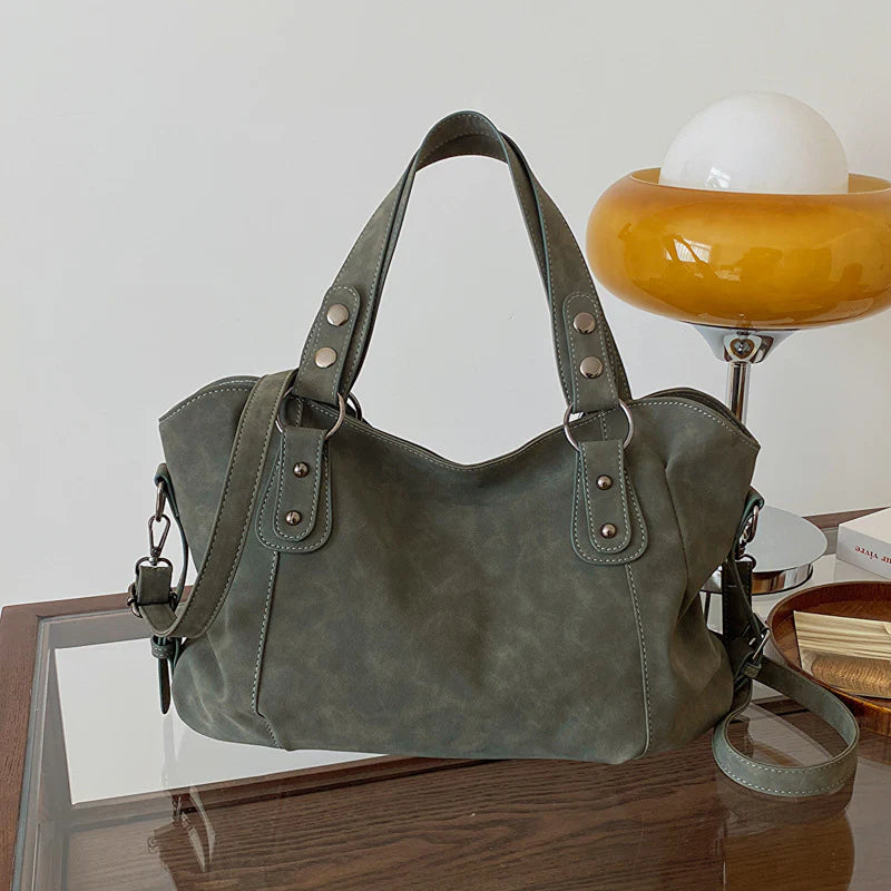 Frosted Solid Color Messenger Bag