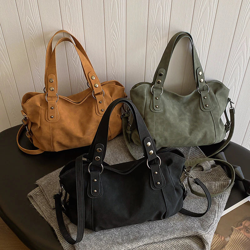 Frosted Solid Color Messenger Bag
