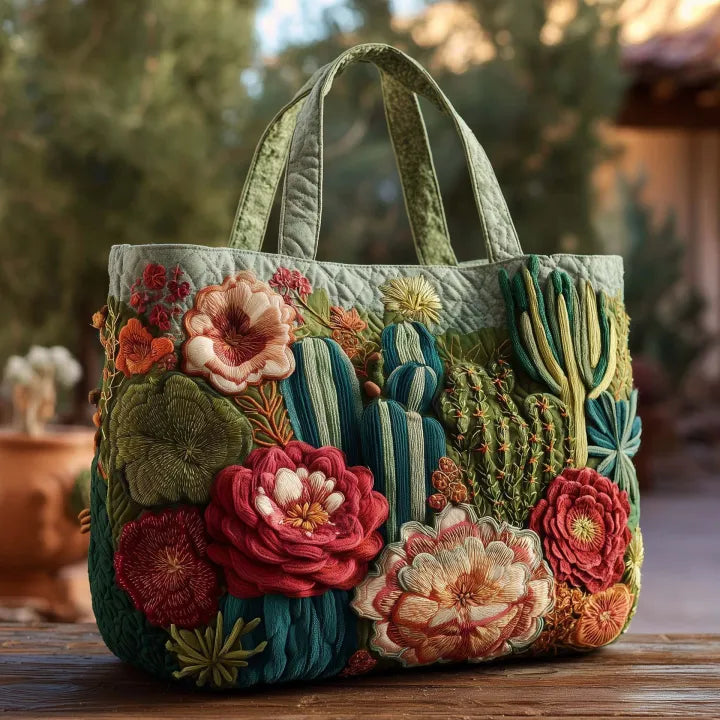 Floral Quilted Tote Bag Best Travel Shopping Bags